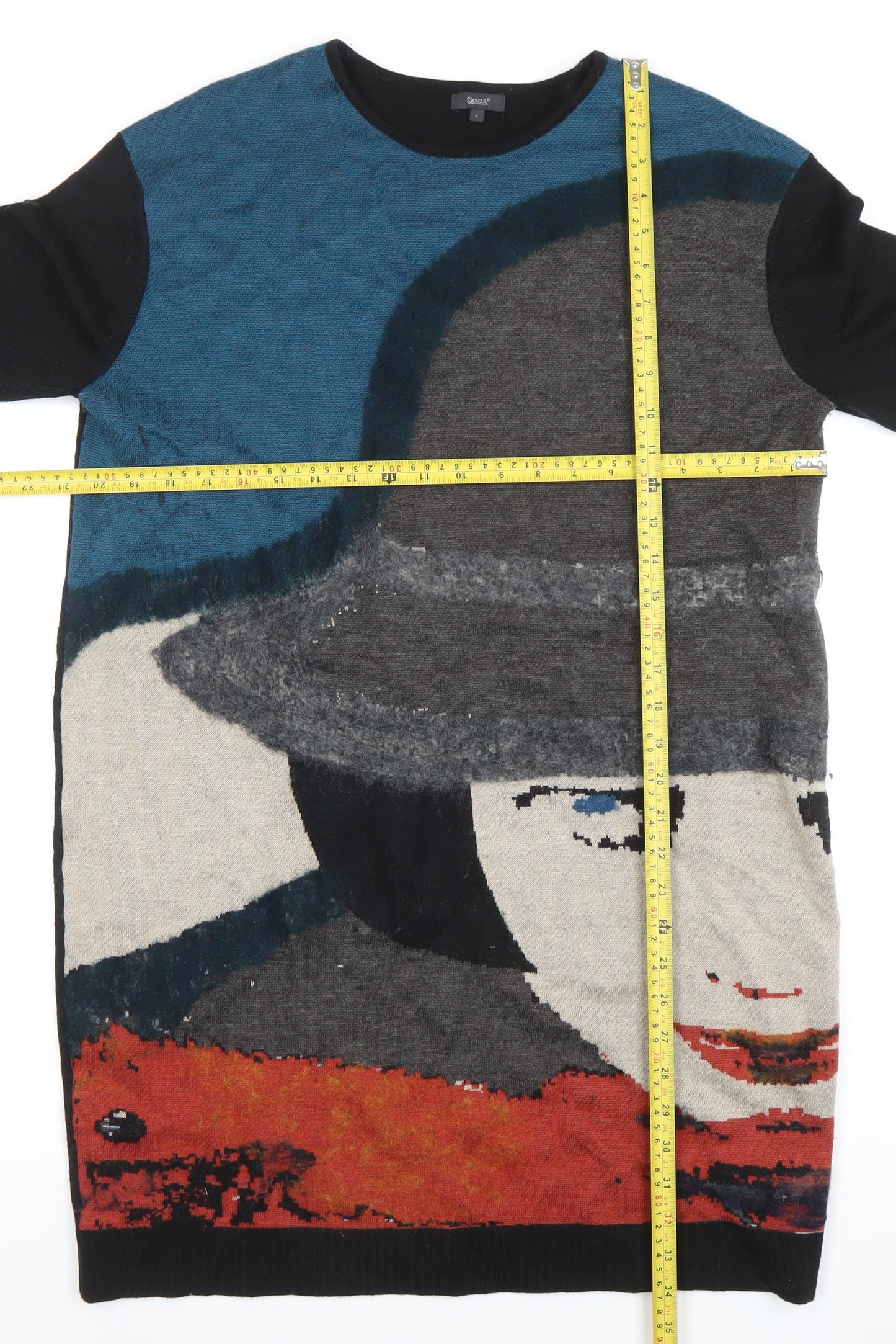 S'Oliver Women's Multicoloured Art Knit Tunic Jumper L