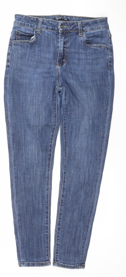 Toxik3 Women's Blue Skinny Stretch Denim Jeans Size 10