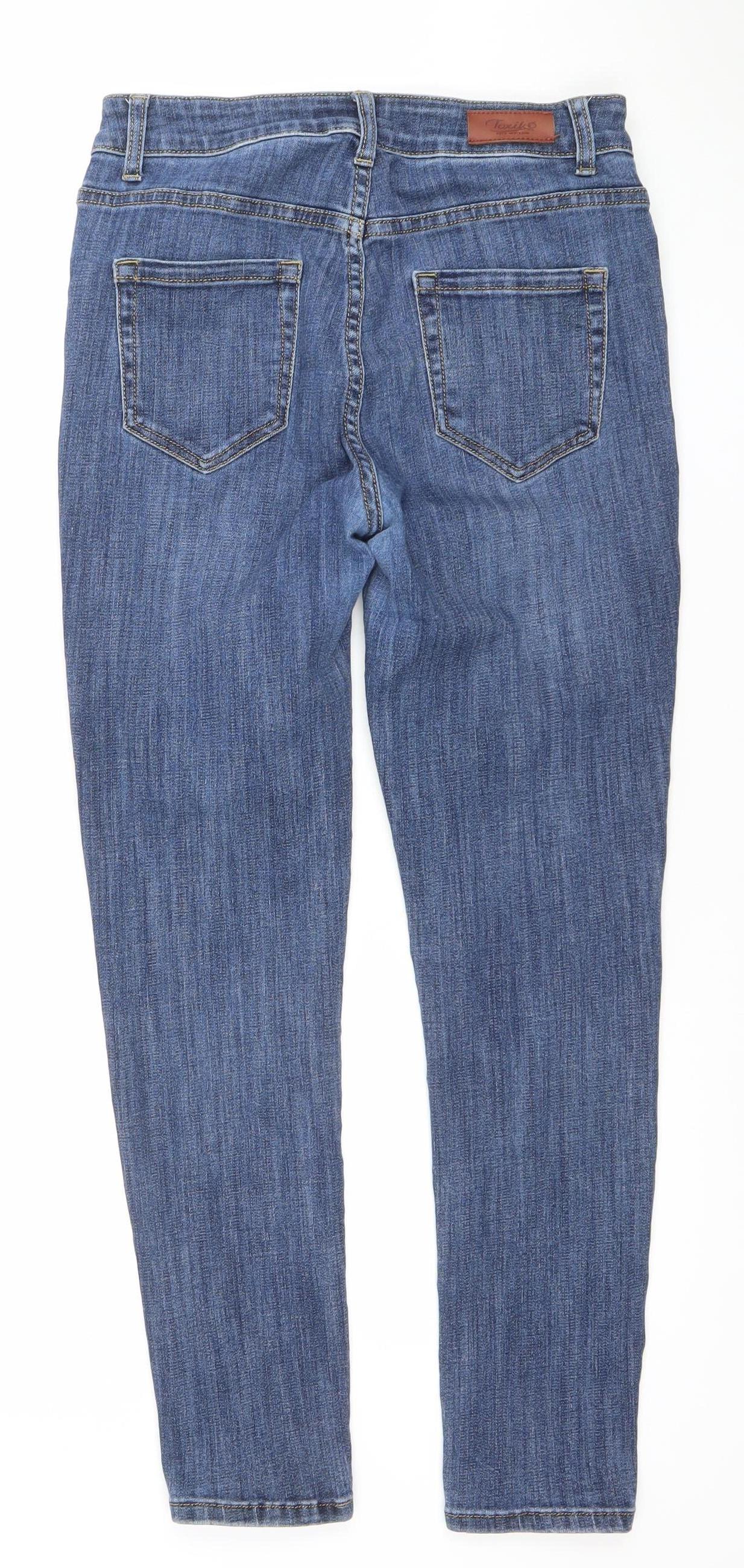 Toxik3 Women's Blue Skinny Stretch Denim Jeans Size 10