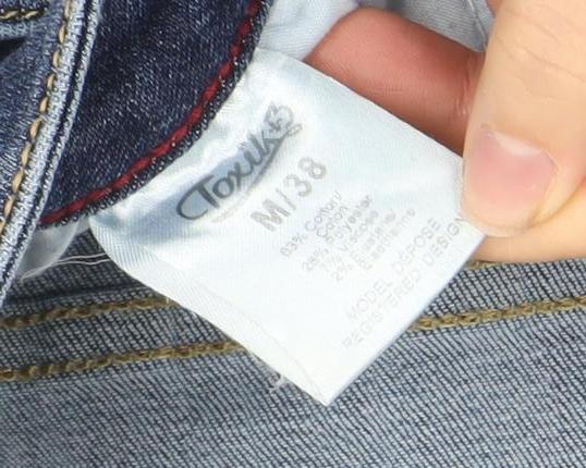 Toxik3 Women's Blue Skinny Stretch Denim Jeans Size 10