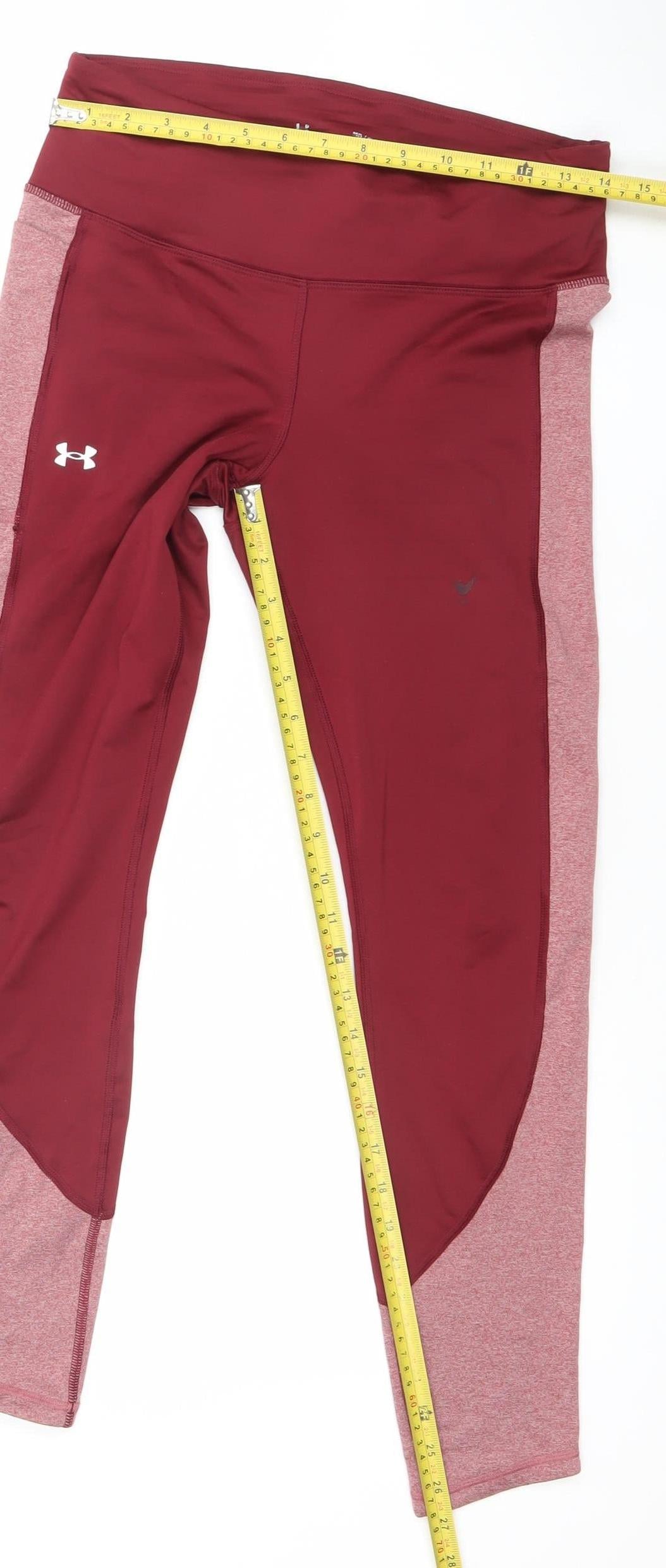 Under Armour Women's Red Compression Leggings Size M Gym Training