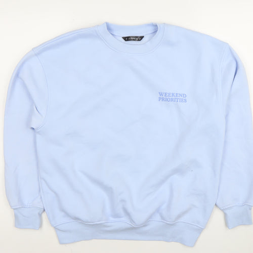 Dunnes Women’s Light Blue XS Pullover Sweatshirt Weekend Priorities