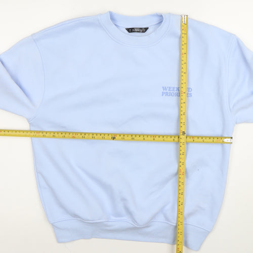 Dunnes Women’s Light Blue XS Pullover Sweatshirt Weekend Priorities