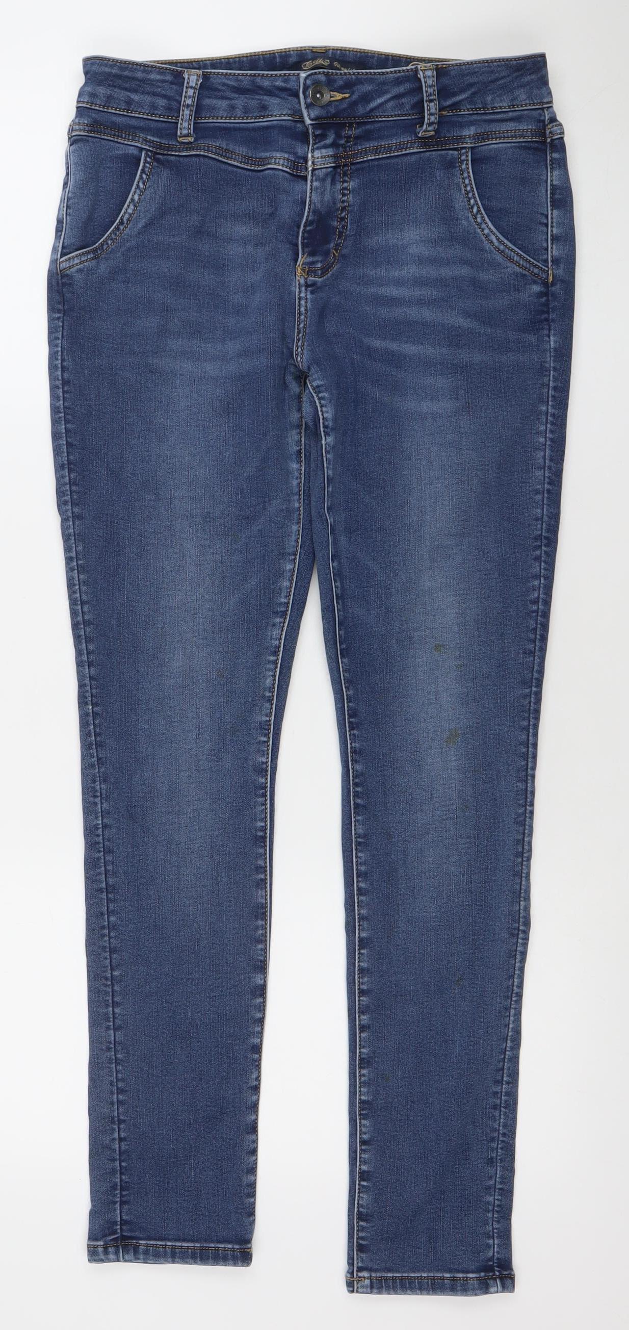 Toxik3 Women's Blue Skinny Stretch Denim Jeans Size 10
