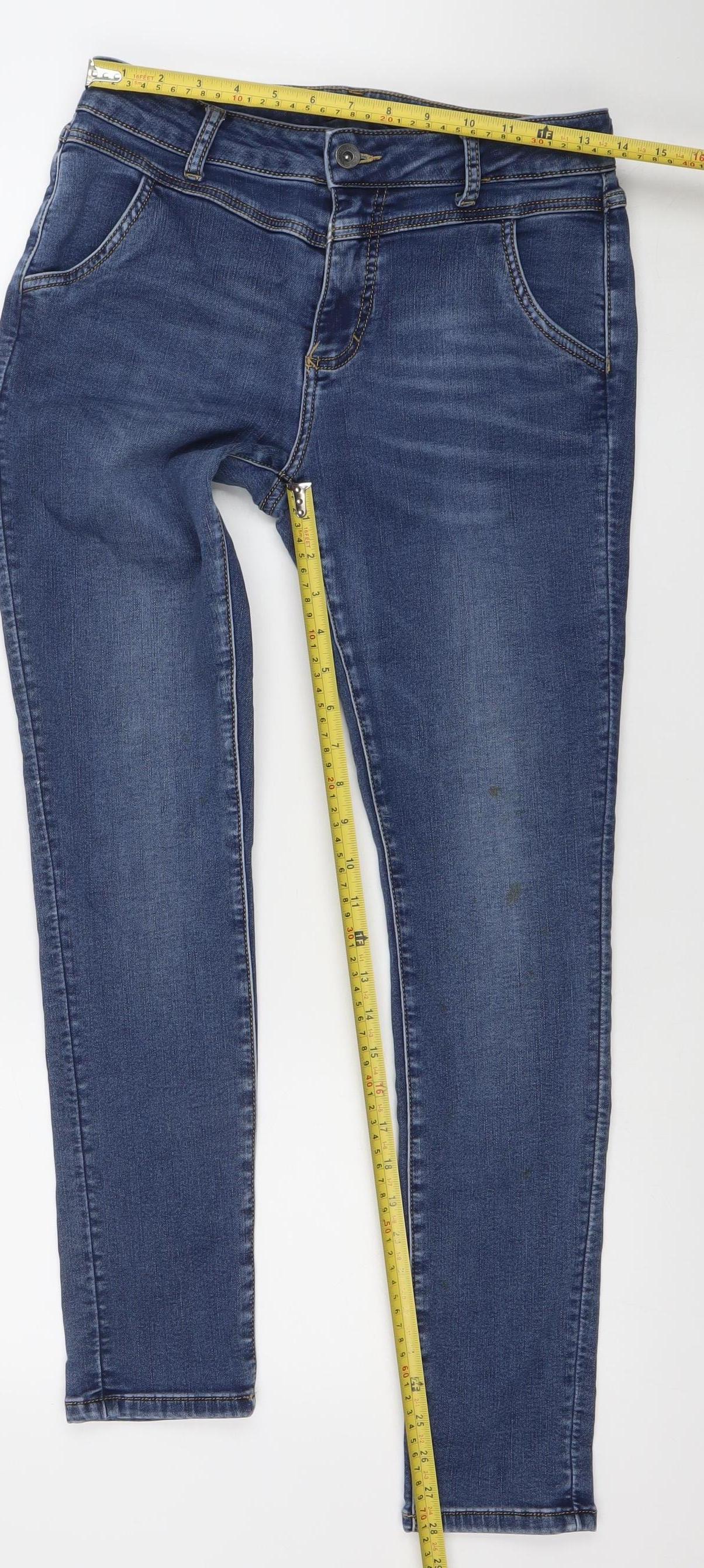 Toxik3 Women's Blue Skinny Stretch Denim Jeans Size 10