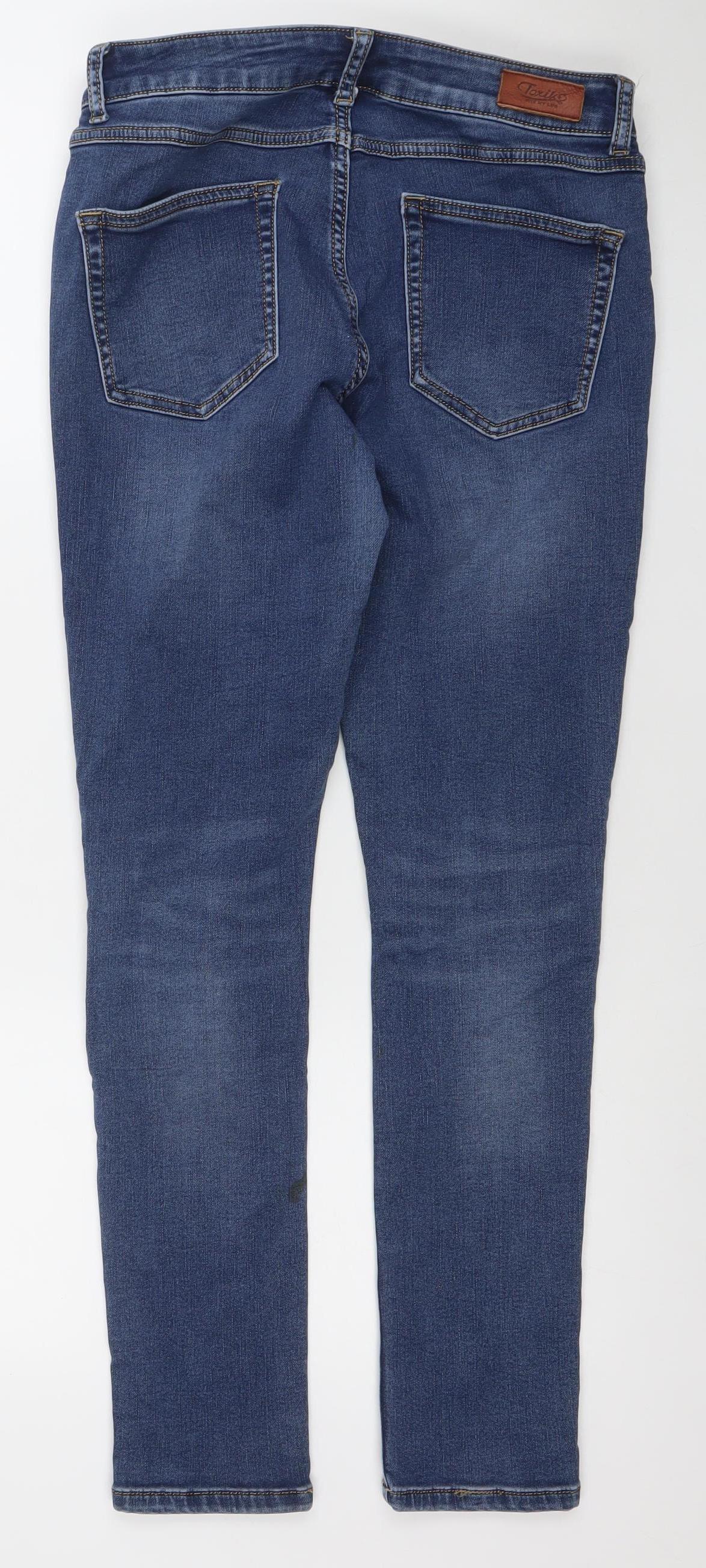 Toxik3 Women's Blue Skinny Stretch Denim Jeans Size 10