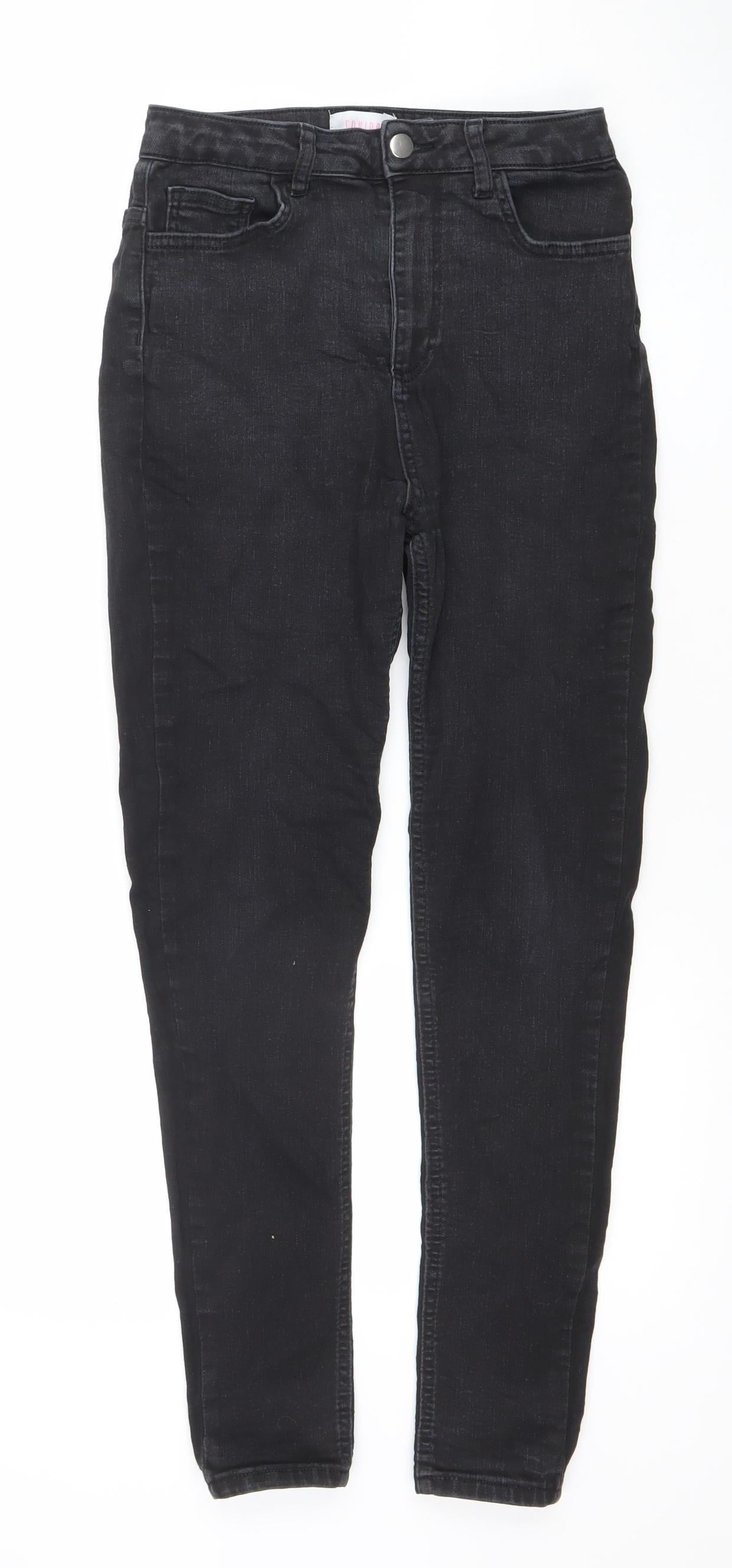 Savida Women's Black Skinny Stretch Jeans Size 10 Slim Fit