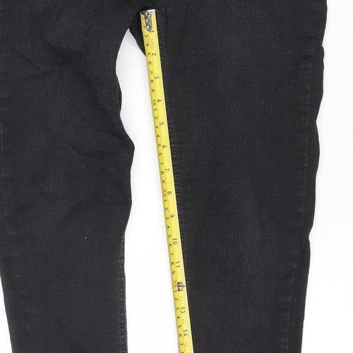 Savida Women's Black Skinny Stretch Jeans Size 10 Slim Fit
