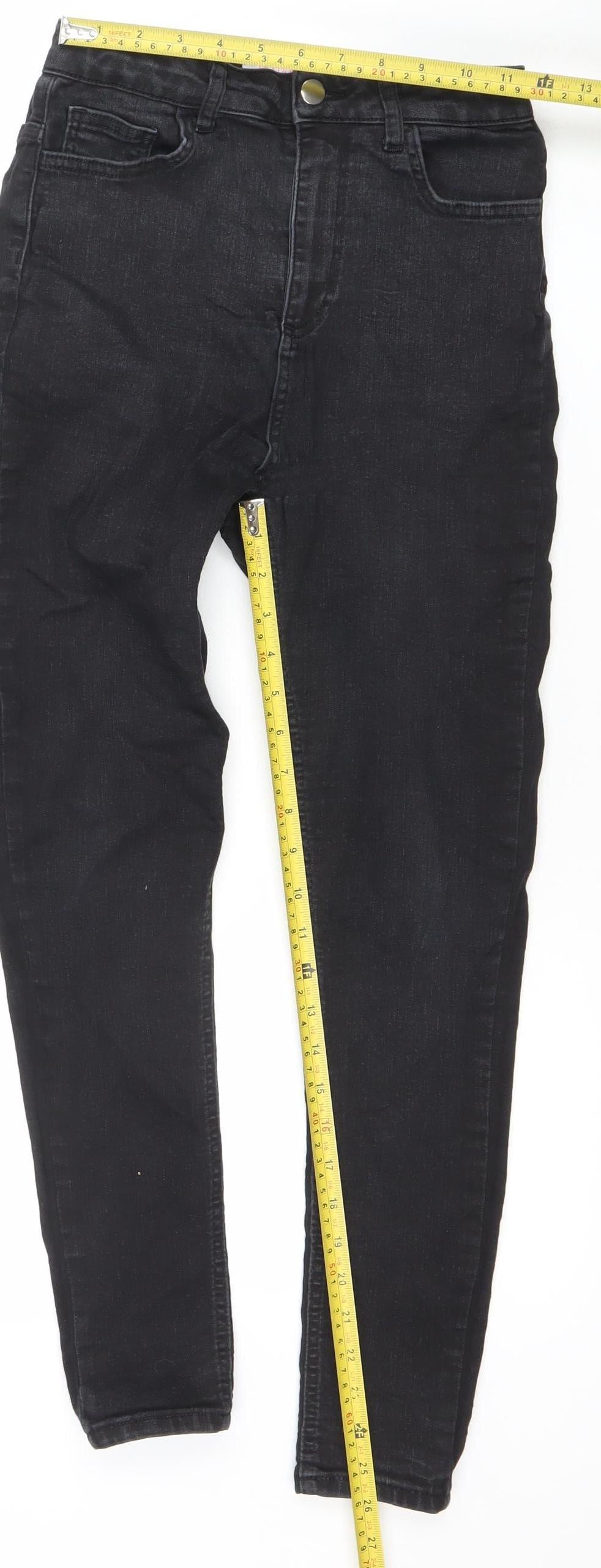 Savida Women's Black Skinny Stretch Jeans Size 10 Slim Fit