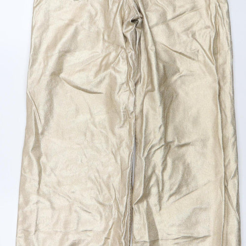 Pull & Bear Women’s Gold Straight Leg Stretch Jeans Size 10