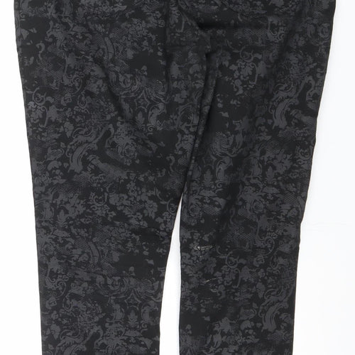 Dorothy Perkins Women’s Black Floral Skinny Stretch Jeans Size 16