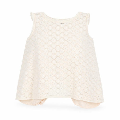 First And I Women's Ivory Lace Sleeveless Camisole Blouse Size L