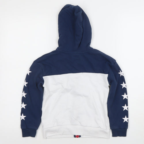 Converse Boys Blue & White Full Zip Hoodie 5-7 Years Graphic Print Stars