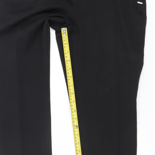 Marks and Spencer Women's Black Size 12 Slim Cropped Work Trousers