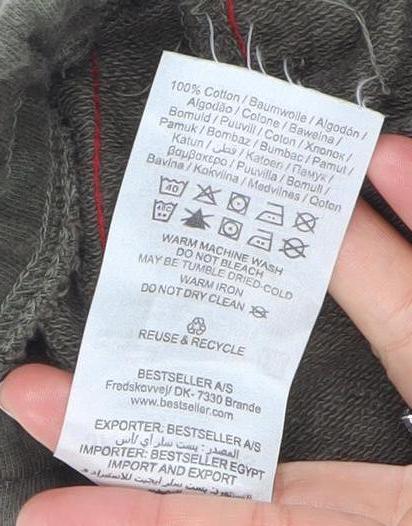 Jack & Jones Mens Green Camo Sweat Shorts L Casual Drawstring