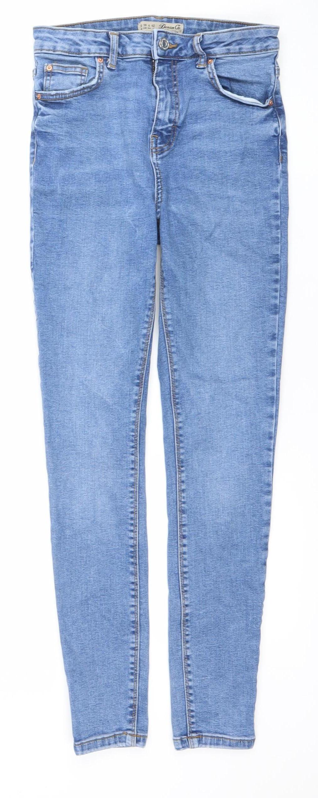 Denim Co. Women's Blue Size 10 Skinny Stretch Jeans