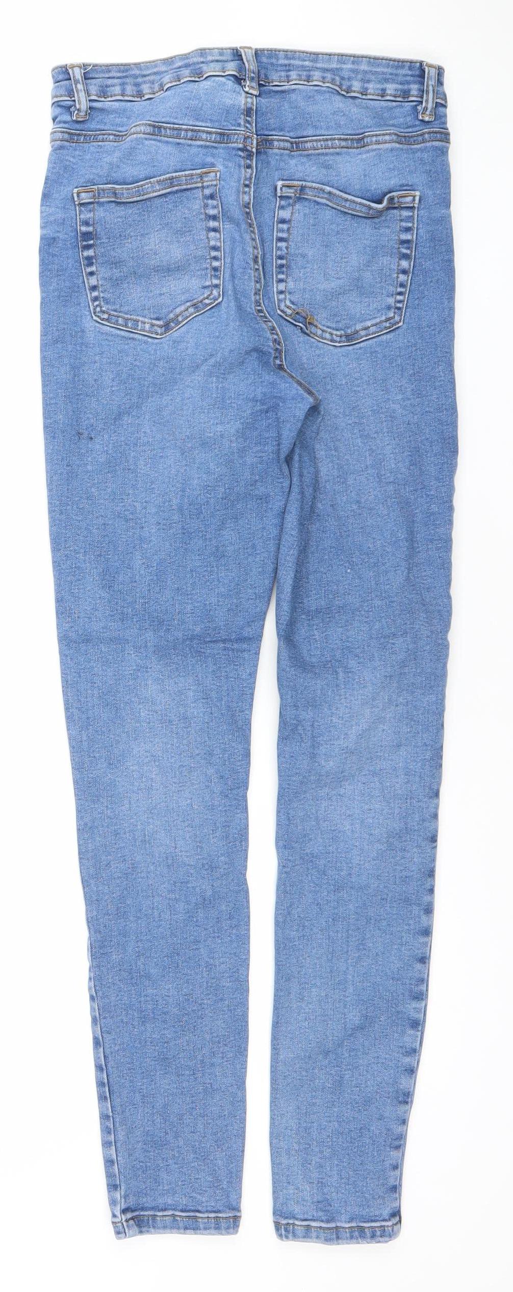 Denim Co. Women's Blue Size 10 Skinny Stretch Jeans