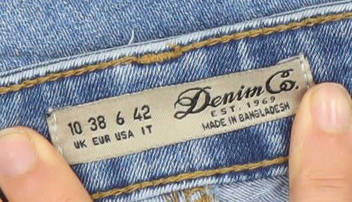 Denim Co. Women's Blue Size 10 Skinny Stretch Jeans