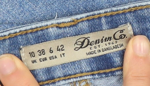 Denim Co. Women's Blue Size 10 Skinny Stretch Jeans