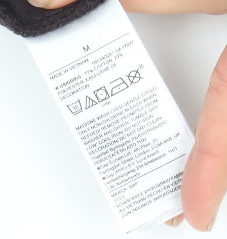 GAP Womens Black Jogger Sweatpants Size M Cotton Blend