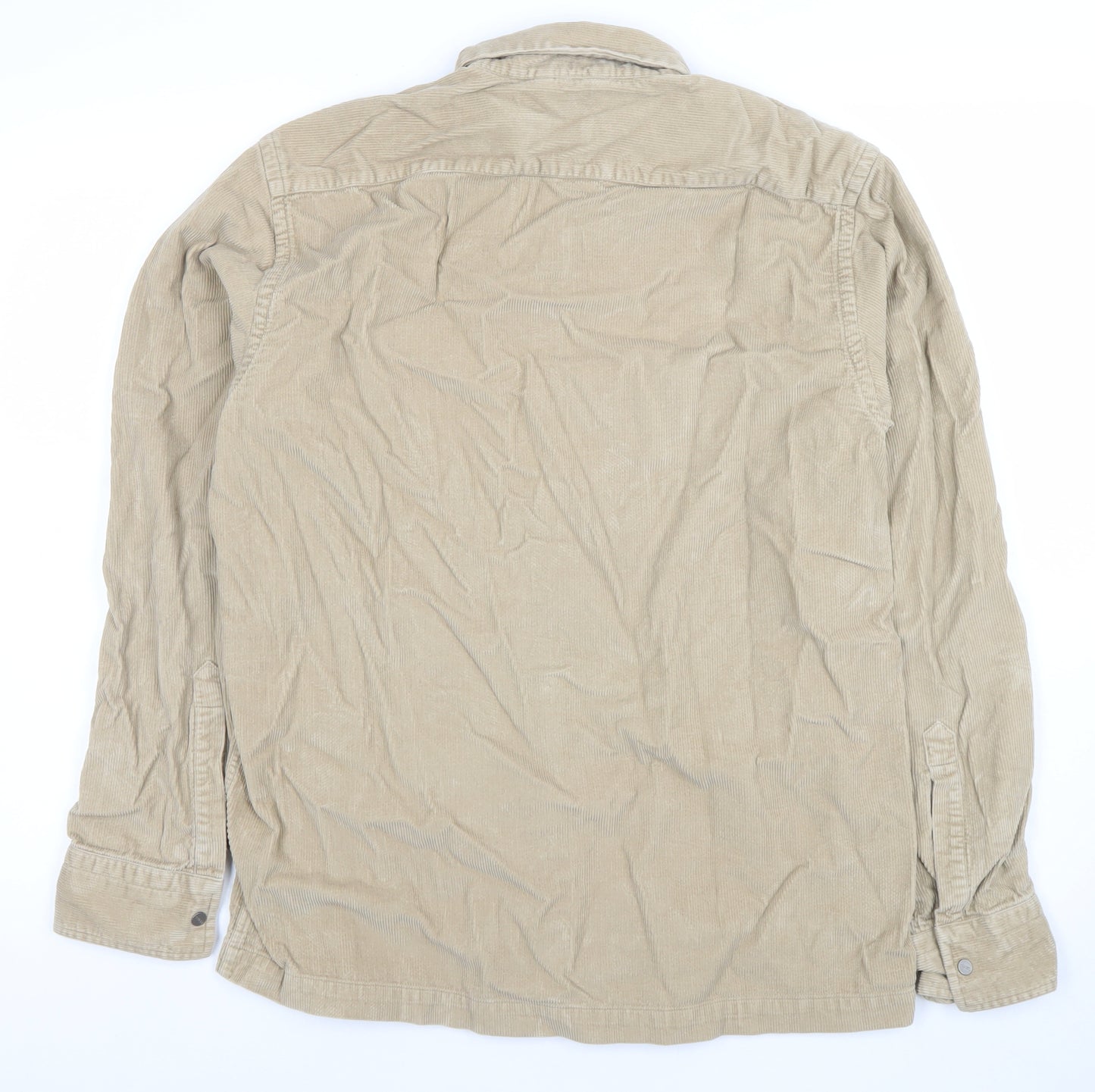 Kenzo Homme Men's Beige M Corduroy Long Sleeve Button-Up Shirt