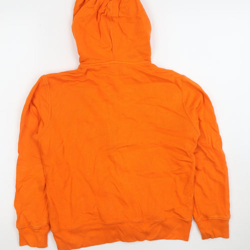 Polo Ralph Lauren Boys Orange Full Zip Hoodie Size M (10-12) Cotton