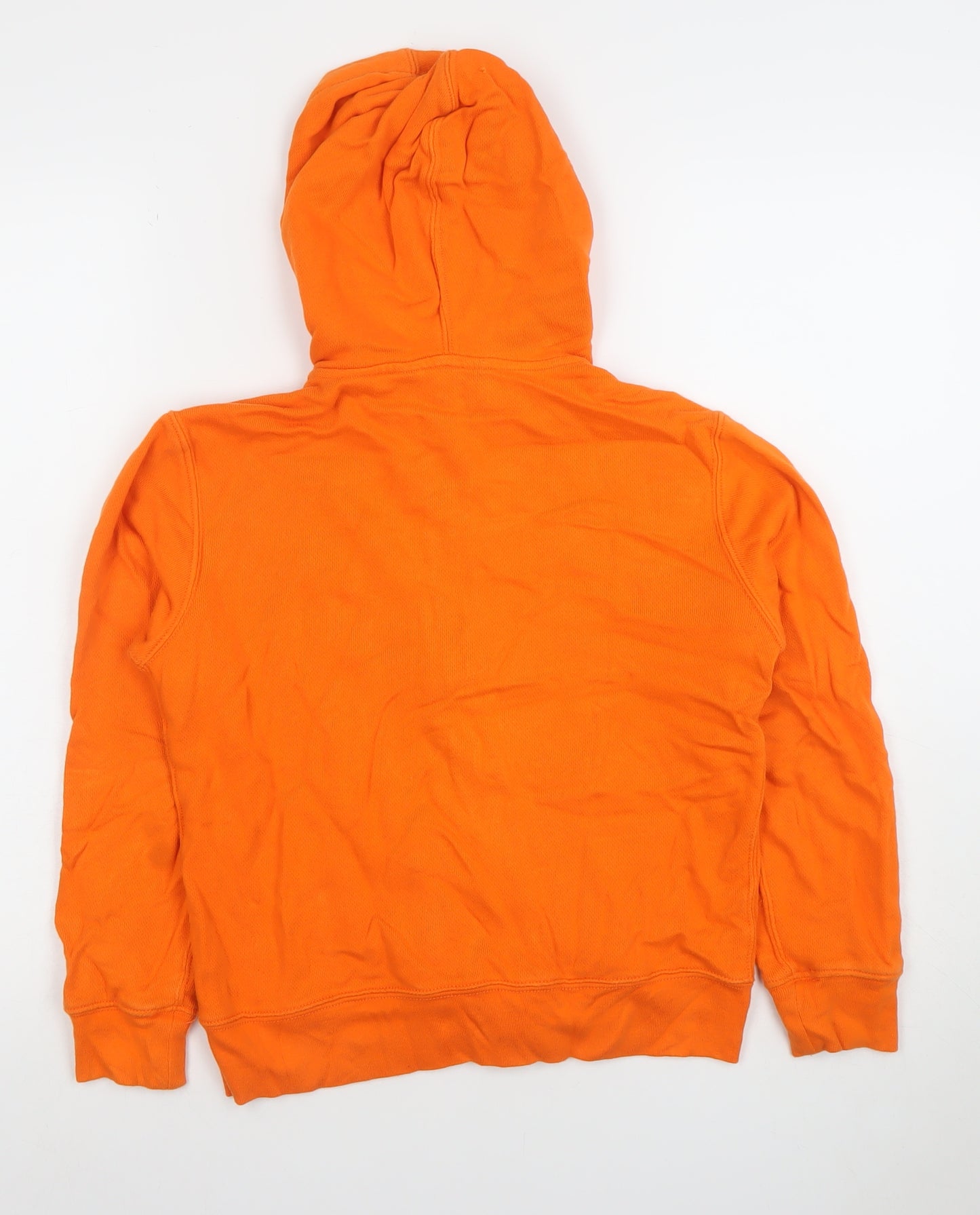 Polo Ralph Lauren Boys Orange Full Zip Hoodie Size M (10-12) Cotton