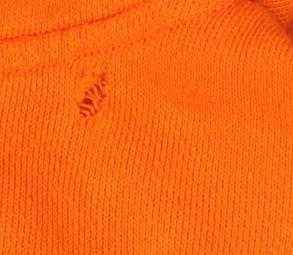 Polo Ralph Lauren Boys Orange Full Zip Hoodie Size M (10-12) Cotton