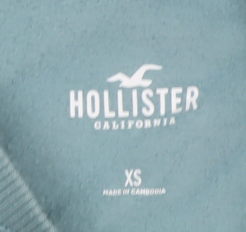 Hollister Women's Blue XS Crew Neck Pullover Sweatshirt