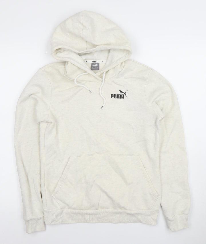Puma Men's Ivory Pullover Hoodie Small Regular Fit Fleece