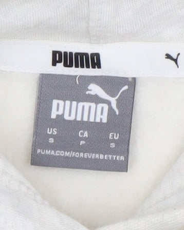Puma Men's Ivory Pullover Hoodie Small Regular Fit Fleece