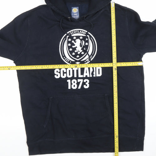 Scotland Football Navy Hoodie Womens Size 14 Pullover Cotton Blend