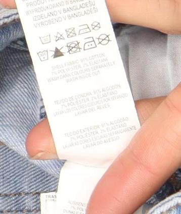 Primark Women’s Blue Distressed Skinny Jeans Size 4