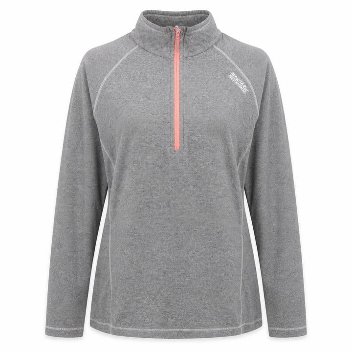 Regatta Great Outdoors Women's Grey 1/4 Zip Pullover Sweatshirt UK 14