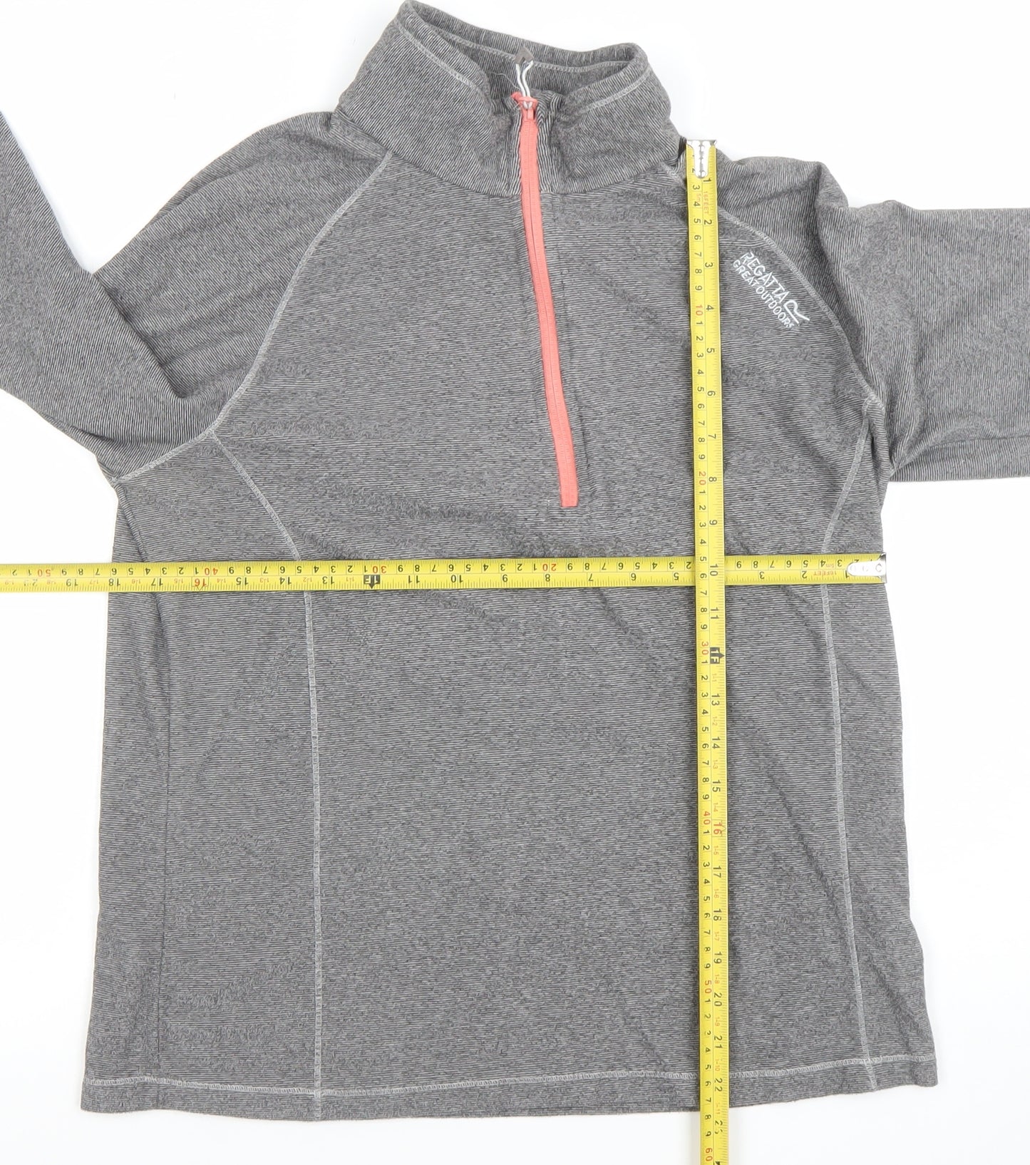 Regatta Great Outdoors Women's Grey 1/4 Zip Pullover Sweatshirt UK 14