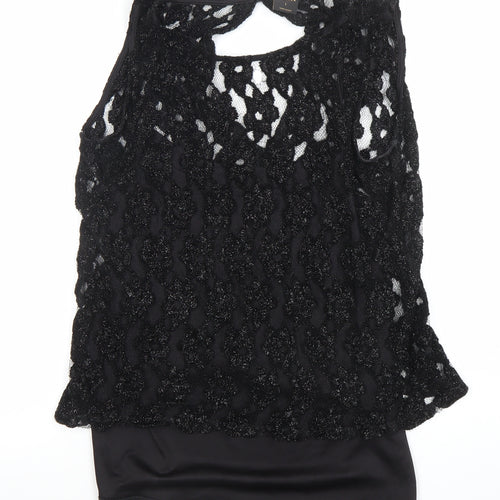 Vero Moda Women's Black Lace Sleeveless Camisole Blouse L