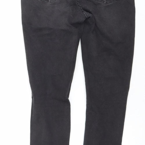 Denim Co. Women's Black Skinny Distressed Jeans Size 12
