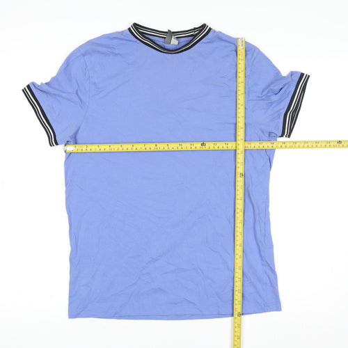 ASOS Men’s Blue Cotton Crew Neck Short Sleeve T-Shirt Size S