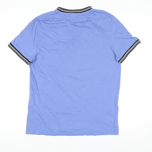 ASOS Men’s Blue Cotton Crew Neck Short Sleeve T-Shirt Size S