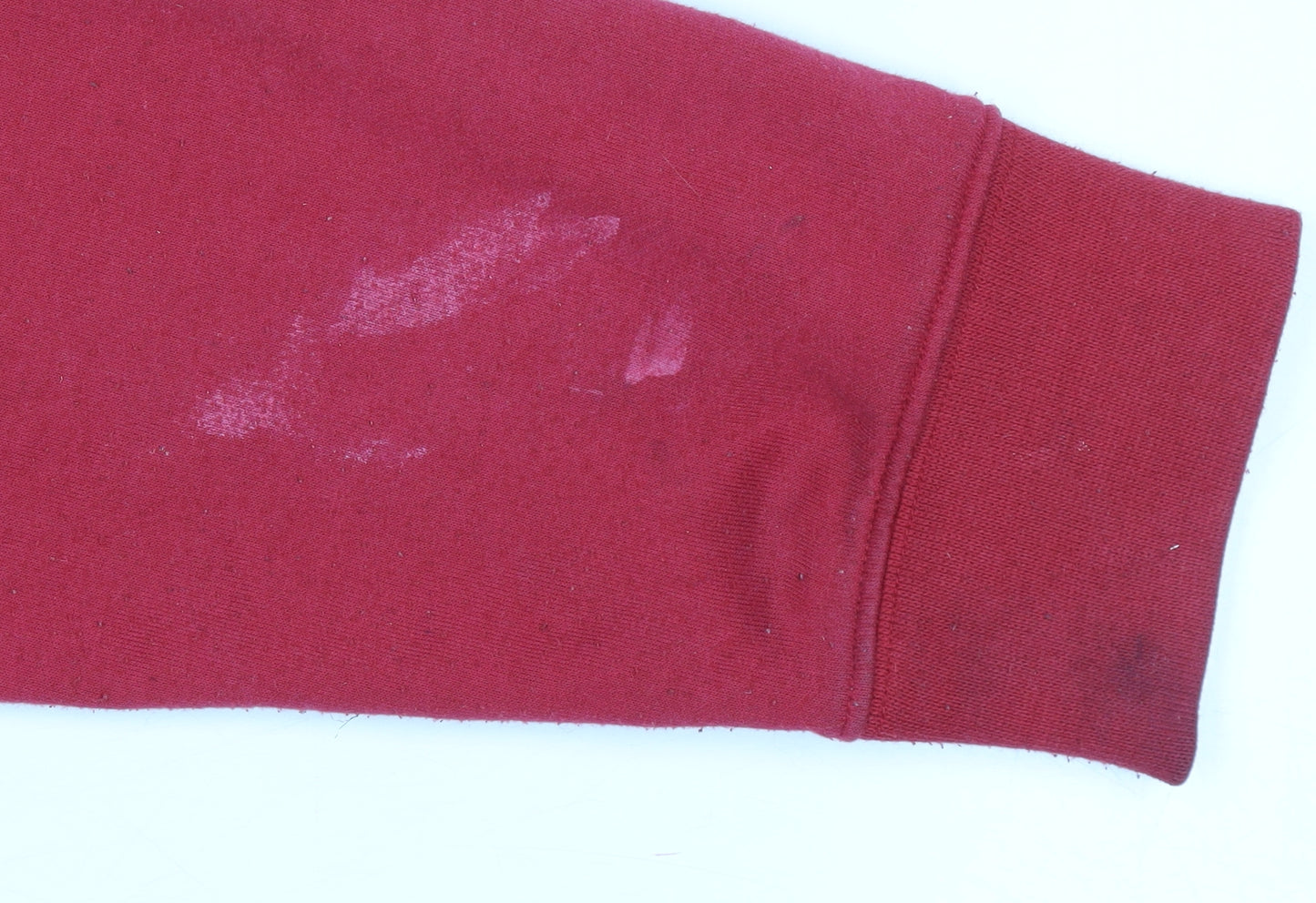 Reebok Men's Red L Track Jacket Hooded Full Zip Cotton Blend