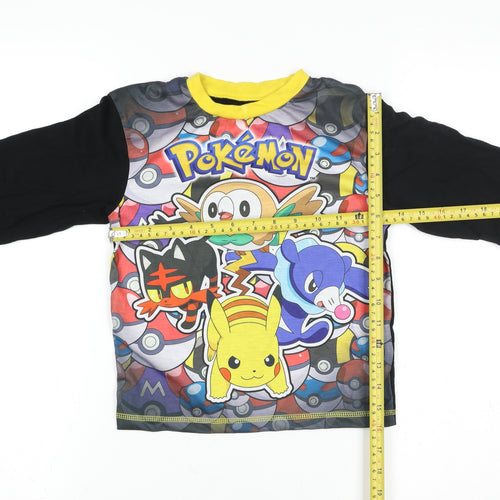 Character.com Boys Multicoloured Pokémon Long Sleeve T-Shirt 7-8 Years