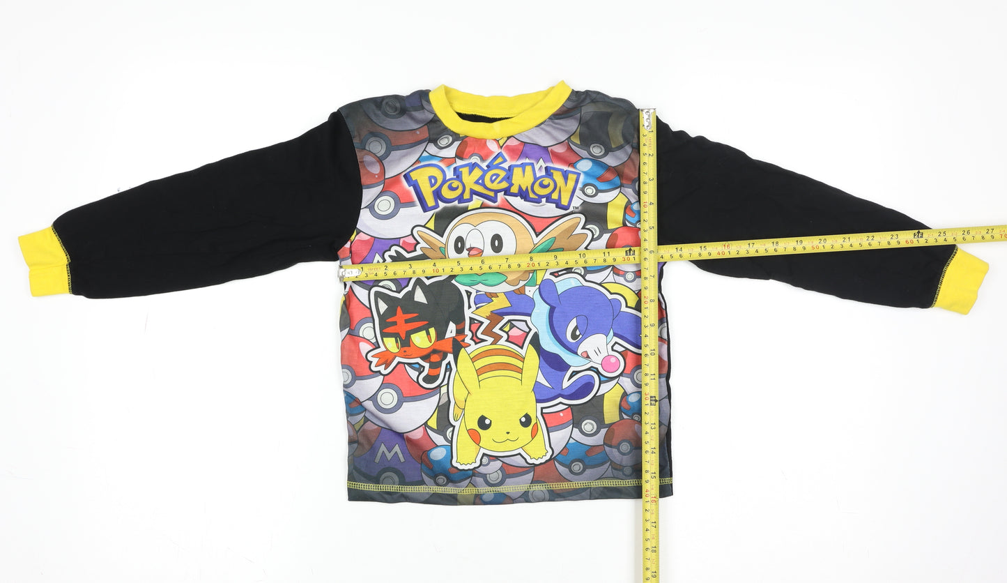 Character.com Boys Multicoloured Pokémon Long Sleeve T-Shirt 7-8 Years