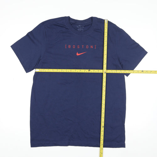 Nike Men Blue Boston Red Sox 1901 Graphic Cotton T-Shirt Size L
