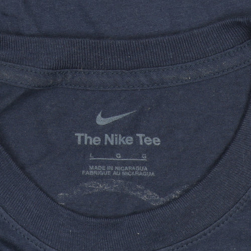 Nike Men Blue Boston Red Sox 1901 Graphic Cotton T-Shirt Size L