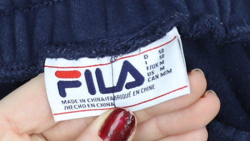 Fila Men's Blue Jogger Sweatpants M Regular Fit Activewear Trousers