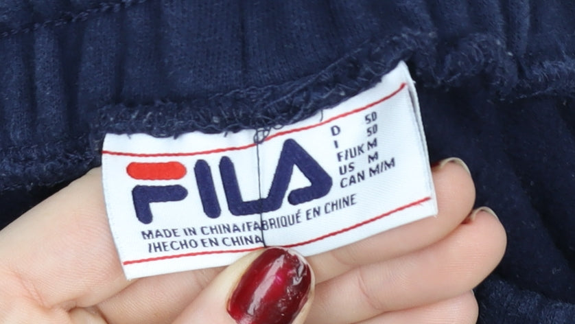 Fila Men's Blue Jogger Sweatpants M Regular Fit Activewear Trousers