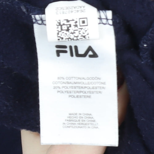 Fila Men's Blue Jogger Sweatpants M Regular Fit Activewear Trousers