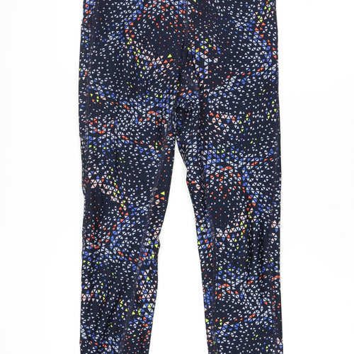 Marks and Spencer Women's Multicoloured Geometric Stretch Leggings Size 8