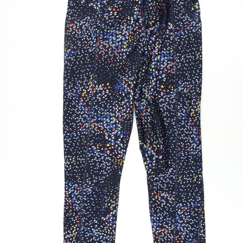 Marks and Spencer Women's Multicoloured Geometric Stretch Leggings Size 8