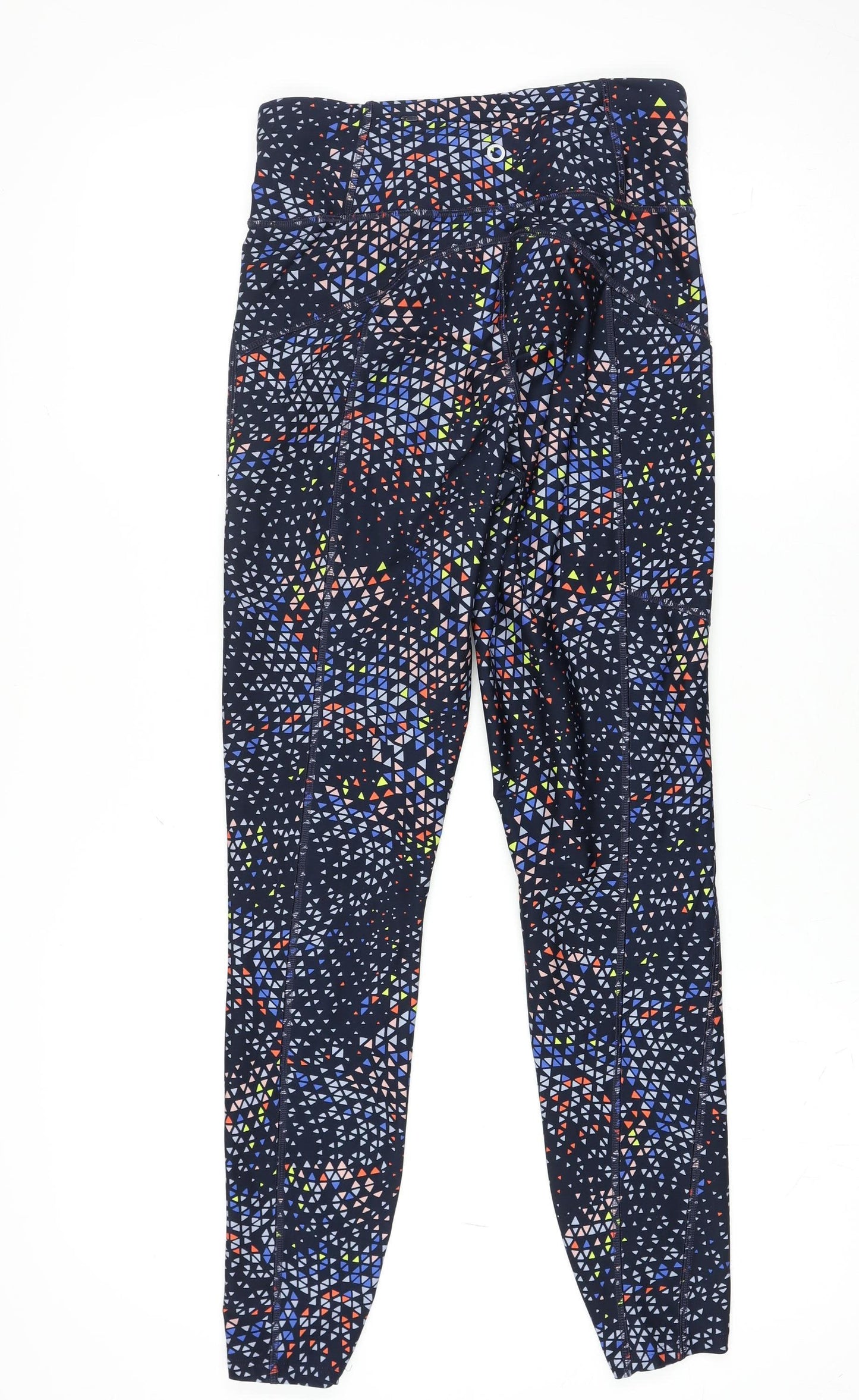 Marks and Spencer Women's Multicoloured Geometric Stretch Leggings Size 8